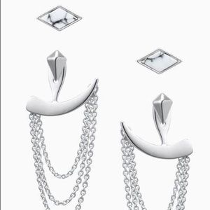 Stella & Dot Drape Ear Jacket Earrings